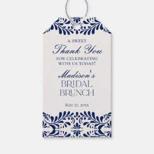 Blue Talavera Tile Fiesta Bridal Brunch Gevor Geschenkanhänger