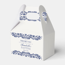 Blue Talavera Tile Fiesta Taufe Dessert Geschenkschachtel