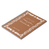 Blue Talavera Tile Hochzeitsbriefe & Groom Notizblock (Linke Seite)