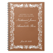 Blue Talavera Tile Hochzeitsbriefe & Groom Notizblock (Vorderseite)