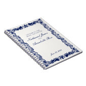 Blue Talavera Tile Hochzeitsbriefe & Groom Notizblock (Rechte Seite)