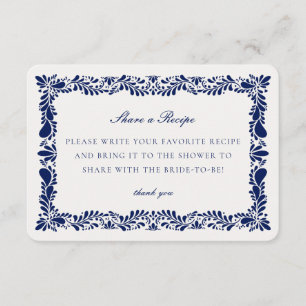 Blue Talavera Tile Share Rezept Einladung einfügen