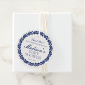 Blue Talavera Tile Spanische Fiesta Babydusche Geschenkanhänger (Beispiel)