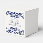 Blue Talavera Tile Spanische Fiesta Babydusche Geschenkschachtel (Rückseite)