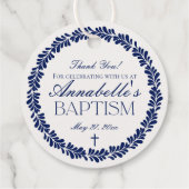 Blue Talavera Tile Spanischer Fiesta Taufkreislauf Geschenkanhänger (Rückseite)