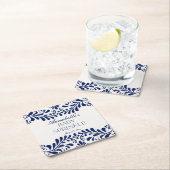 Blue Talavera Tile Spanish Fiesta Baby Sprinkle Rechteckiger Pappuntersetzer (Vor Ort)