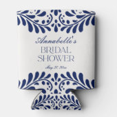 Blue Talavera Tile Spanish Fiesta Brautparty Dosenkühler (Rückseite)