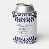 Blue Talavera Tile Spanish Fiesta Brautparty Dosenkühler (Kanne Rückseite)