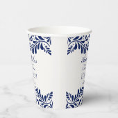 Blue Talavera Tile Spanish Fiesta Bridal Brunch Pappbecher (Rechts)