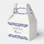 Blue Talavera Tile Spanish Fiesta Wedding Dessert Geschenkschachtel (Rückseite)