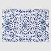 Blue Talavera Tile Spanish Style Fiesta Seidenpapier (Vorderseite)