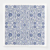 Blue Talavera Tile Spanish Style Fiesta Serviette (Vorderseite)