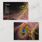 BLUE TALISMAN ANTIQUE PINK BROWN WEISSE LICHTWELLE VISITENKARTE (Vorne/Hinten)