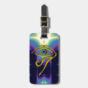 BLUE TALISMAN GOLD HORUS AUGE Lila Violett Gepäckanhänger