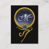 BLUE TALISMAN GOLD HORUS AUGE TOPAZ GEM MONOGRAMM VISITENKARTE (Rückseite)