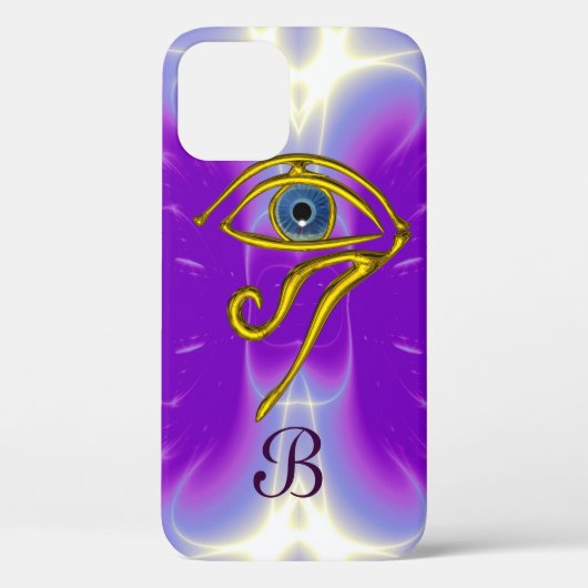 BLUE TALISMAN MONOGRAMM Pink Fuchsia Lila Case-Mate iPhone Hülle (Rückseite)