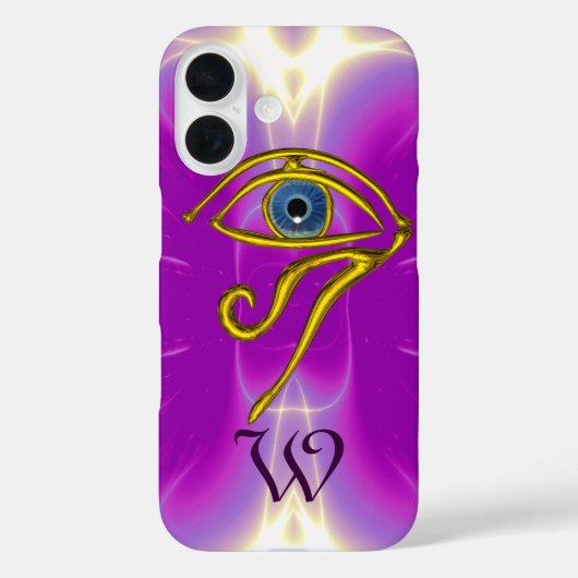 BLUE TALISMAN MONOGRAMM Pink Fuchsia Lila Case-Mate iPhone Hülle (Rückseite)
