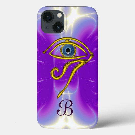 BLUE TALISMAN MONOGRAMM Pink Fuchsia Lila Case-Mate iPhone Hülle (Rückseite)