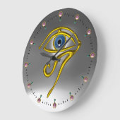 BLUE TALISMAN ,White Grey Große Wanduhr (Winkel)