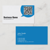 Blue Talk Bubble Bioengineering Business Card Visitenkarte (Vorne/Hinten)