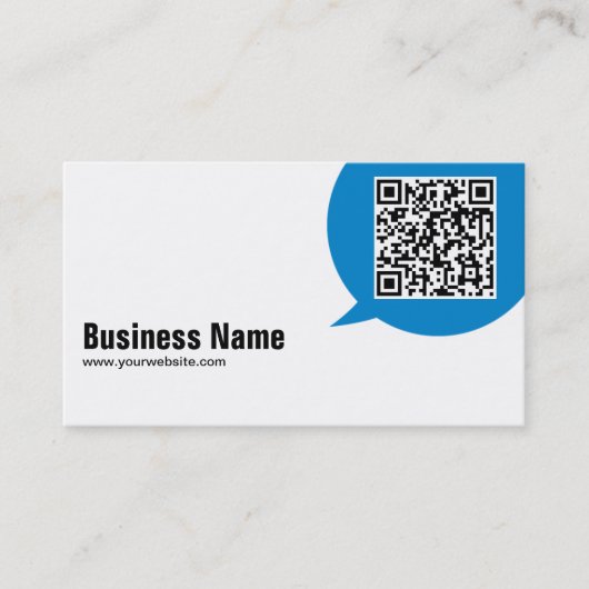 Blue Talk Bubble Bioengineering Business Card Visitenkarte (Vorderseite)