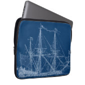 Blue Tall Sailing Blueprint Sleeve (Vorne Rechts)