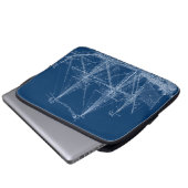 Blue Tall Sailing Blueprint Sleeve (Vorne Knopf)