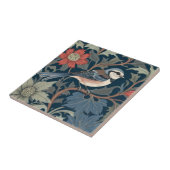 Blue Tam William Morris Stil Direkt gegenüber Bird Fliese (Seite)