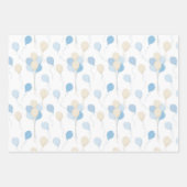 BLUE & TAN BABY BOY PATTERS GESCHENKPAPIER SET (Vorderseite 3)