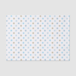 BLUE & TAN POLKA-HUNDEN SEIDENPAPIER
