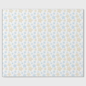 BLUE & TAN STARTEN GESCHENKPAPIER (Flach)