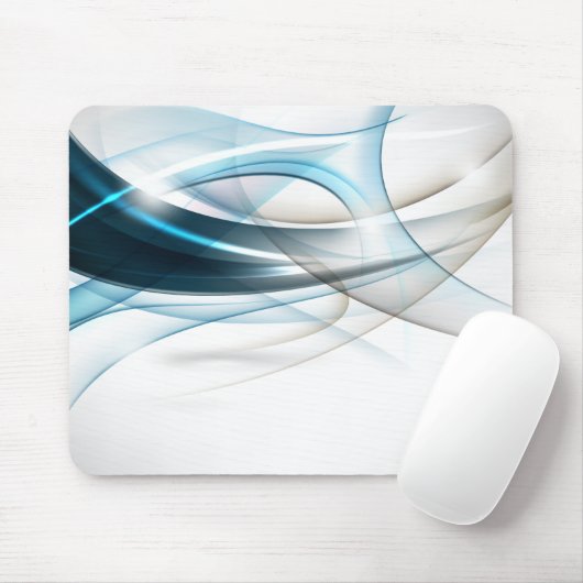 Blue-Tan Waves Mousepad (Mit Mouse)