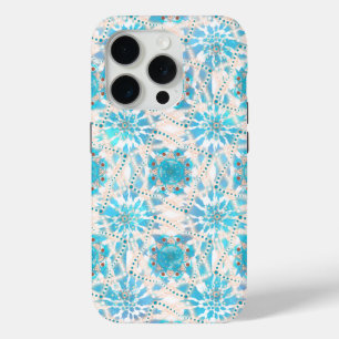 Blue Tan Winter Mandala Pattern Case-Mate iPhone Hülle