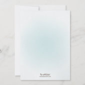 Blue Tandem Bicycle Ankündigung Datum freihalten (Rückseite)