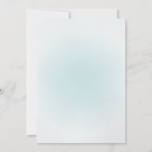 Blue Tandem Bicycle Wedding Einladung (Rückseite)