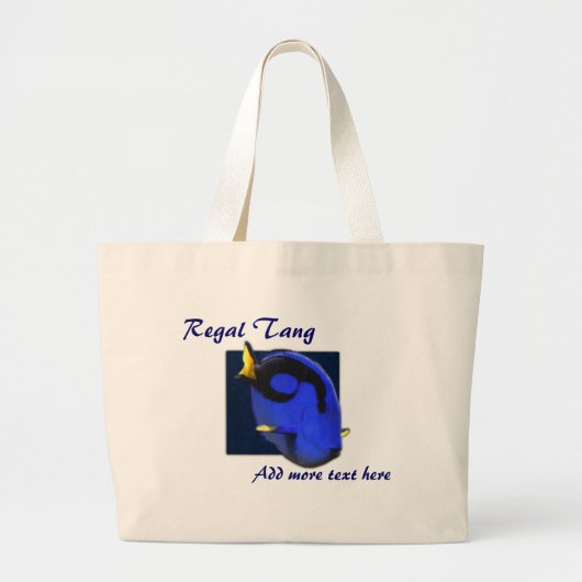 Blue Tang Bag Jumbo Stoffbeutel (Vorne)
