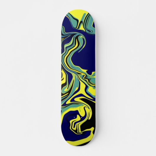 Blue Tang Psychedelic Skateboard (Vorne)
