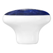 Blue Tanzanite Gem Pattern Keramikknauf (Seitenansicht)