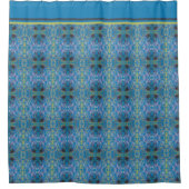 Blue Tapestry Duschvorhang (Vorderseite)
