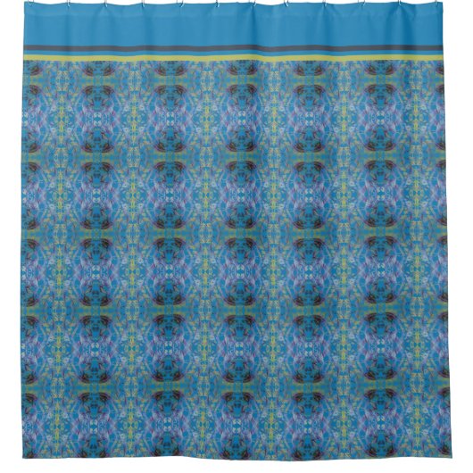 Blue Tapestry Duschvorhang (Vorderseite)