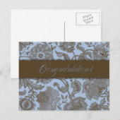 Blue Tapestry - Glückwünsche Postkarte (Vorne/Hinten)