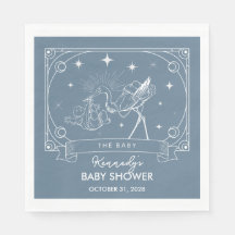 Blue Tarot Baby Dusche Napkin