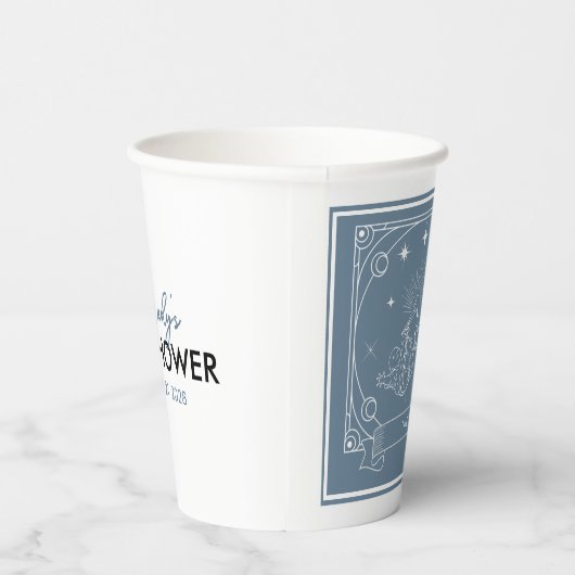 Blue Tarot Baby Dusche Pappbecher (Rechts)