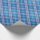 Blue Tartan Geschenkpapier (Ecke)