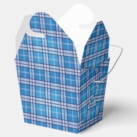 Blue Tartan Geschenkschachtel (Geöffnet)