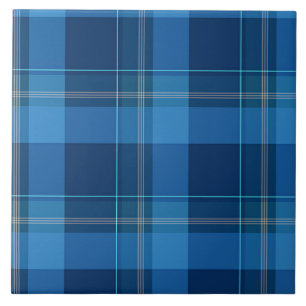 Blue tartan kariert fliese