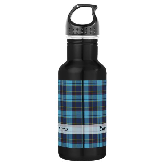 Blue tartan kariert trinkflasche (Vorderseite)