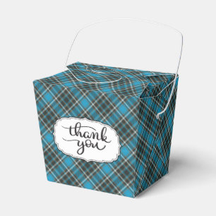 Blue Tartan Kariert Vielen Dank für Ihr Interesse  Geschenkschachtel