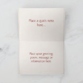 Blue Tartan Thank You Dankeskarte (Innenseite)