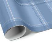 Blue Tartan Wrapping Paper Geschenkpapier (Rolleneckpunkt)